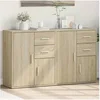 Image de Buffets 2 pcs chêne sonoma 60x31x70 cm bois d'ingénierie, armoire de rangement, meuble d'entrée, meuble d'appoint 3276562