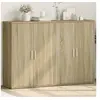 Image de Buffets 2 pcs chêne sonoma 60x31x84 cm bois d'ingénierie 3276569