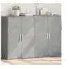 Image de Buffets 2 pcs gris béton 60x31x84 cm bois d'ingénierie 3276570