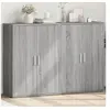 Image de Buffets 2 pcs sonoma gris 60x31x84 cm bois d ingénierie