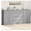 Image de Buffets 3 pcs sonoma gris 60x31x84 cm bois d ingénierie