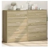 Image de Buffets 2 pcs chêne sonoma 60x31x84 cm bois d'ingénierie, armoire de rangement, meuble d'entrée, meuble d'appoint 3276583