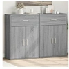 Image de Buffets 2 pcs sonoma gris 60x30x84 cm bois d'ingénierie, armoire de rangement, meuble d'entrée, meuble d'appoint 3276600