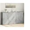 Image de Buffets 2 pcs gris béton 79x38x80 cm bois d'ingénierie, armoire de rangement, meuble d'entrée, meuble d'appoint, 3276605