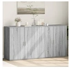 Image de Buffets 2 pcs sonoma gris 79x38x80 cm bois d ingénierie
