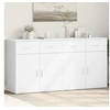Image de Buffets 2 pcs blanc 79x38x80 cm bois d'ingénierie, armoire de rangement, meuble d'entrée, meuble d'appoint, meuble de 3276616