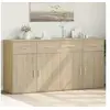 Image de Buffets 2 pcs chêne sonoma 79x38x80 cm bois d'ingénierie 3276618