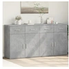 Image de Buffets 2 pcs gris béton 79x38x80 cm bois d'ingénierie 3276619
