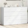 Image de Buffets 2 pcs blanc 60x39x80 cm bois d'ingénierie, armoire de rangement, meuble d'entrée, meuble d'appoint, meuble de 3276623