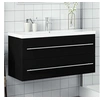 Image de Armoire lavabo de salle de bain avec bassin intégré noir3278795