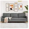 Image de Canapé à 3 places Gris foncé 210 cm Tissu4007415