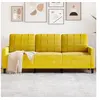 Image de Canapé à 3 places Jaune 180 cm Velours