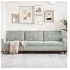 Image de Canapé à 3 places Gris clair 210 cm Velours