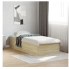 Image de Cadre de lit sans matelas chêne sonoma 75x190 cm 841988