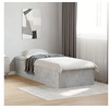 Image de Bedframe bewerkt hout betongrijs 75x190 cm841989