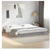 Image de Cadre de lit gris béton 180x200 cm bois d'ingénierie, meuble de chambre à coucher, sommier, lit de palette, lit, lit 842003