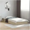 Image de Cadre de lit chêne sonoma 75x190 cm bois d'ingénierie, meuble de chambre à coucher, sommier, lit de palette, lit, lit 842079