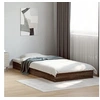 Image de Cadre de lit chêne marron 75x190 cm bois d'ingénierie, meuble de chambre à coucher, sommier, lit de palette, lit, lit 842083