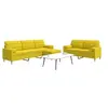 Image de Ensemble de canapés 3 pcs repose pied et coussins décoratifs