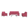 Image de 4-delige Loungeset met kussens fluweel wijnrood3278365