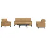 Image de 4-delige Loungeset met kussens fluweel bruin3278368