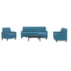 Image de 4-delige Loungeset met kussens fluweel blauw3278370
