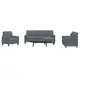 Image de 4-delige Loungeset met kussens en bolsters fluweel donkergrijs3278382