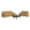 Image de 3-delige Loungeset met kussens fluweel bruin3278408
