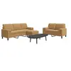 Image de Ensemble de canapés 3 pcs avec coussins et traversins velours 3278428