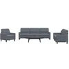 Image de 4-delige Loungeset met kussens fluweel donkergrijs3278442