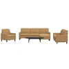 Image de Ensemble de canapés 4 pcs avec coussins Marron Velours 3278448