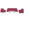 Image de 3-delige Loungeset met kussens en bolsters fluweel wijnrood3278455