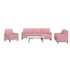 Image de 4-delige Loungeset met kussens en bolsters fluweel roze3278464