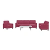 Image de 4-delige Loungeset met kussens en bolsters fluweel wijnrood3278465
