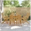 Image de Chaises pliables de jardin lot de 8 53x66x99 cm bambou3278516