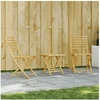 Image de Ensemble de bistro 3 pcs bambou, ensemble de bistro de jardin, ensemble de balcon, ensemble de meubles d'extérieur 3278524