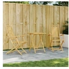 Image de Ensemble de bistro 3 pcs bambou, ensemble de bistro de jardin, ensemble de balcon, ensemble de meubles d'extérieur 3278526