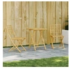 Image de Ensemble de bistro 3 pcs bambou, ensemble de bistro de jardin, ensemble de balcon, ensemble de meubles d'extérieur 3278527