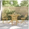 Image de Ensemble à manger de jardin 5 pcs bambou, ensemble de salle à manger d'extérieur, meuble de salle à manger de jardin, 3278530
