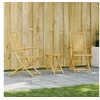 Image de Ensemble de bistro 3 pcs bambou, ensemble de bistro de jardin, ensemble de balcon, ensemble de meubles d'extérieur 3278532