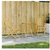 Image de Ensemble de bistro 3 pcs bambou, ensemble de bistro de jardin, ensemble de balcon, ensemble de meubles d'extérieur 3278535