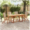 Image de Chaises pliables de jardin lot de 4 bois d acacia et textilène