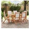 Image de Ensemble à Manger de jardin 7pcs bois d'acacia solide textilène 3279284