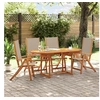 Image de 5-delige Tuinset massief acaciahout en textileen3279322