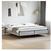 Image de Bedframe bewerkt hout metaal grijs sonoma eiken 180x200 cm3279785