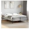 Image de Bedframe bewerkt hout metaal grijs sonoma eiken 120x200 cm3279805