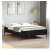Image de Bedframe LED bewerkt hout metaal zwart 140x190 cm3279807