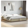 Image de Cadre de lit chêne sonoma 200x200 cm bois d'ingénierie et métal, lit, lit d'invité, lit double, meuble de chambre à 3279823