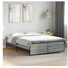 Image de Bedframe bewerkt hout metaal grijs sonoma eiken 140x190 cm3279900