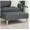 Image de Repose pied gris foncé 77x55x31 cm tissu